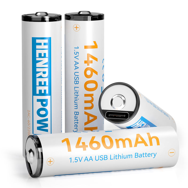 Henreepow 2200mWh 1.5V tipa C AA punjive baterije