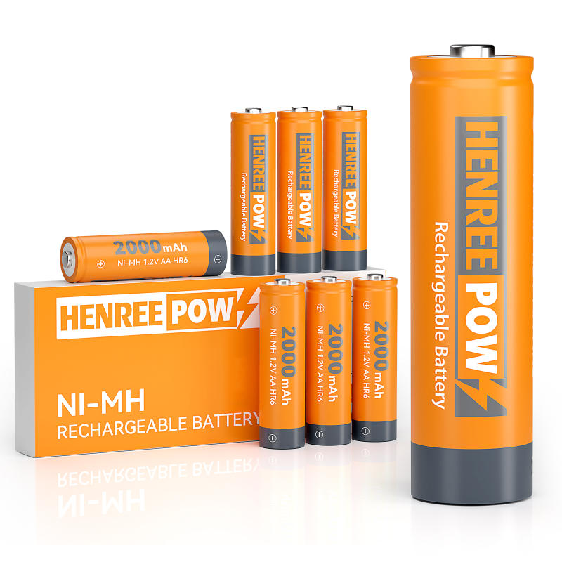 Henreepow AA 2000mAh 1.2V visoki kapacitet Ni-MH punjiva baterija