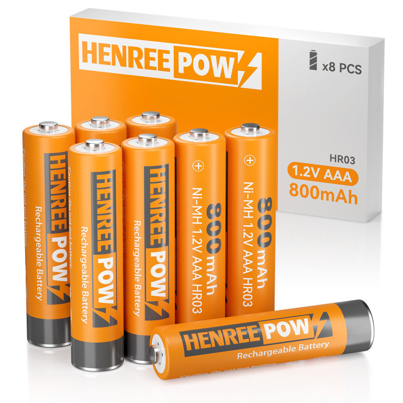 Henreepow AAA 800mAh 1.2V visoki kapacitet Ni-MH punjiva baterija