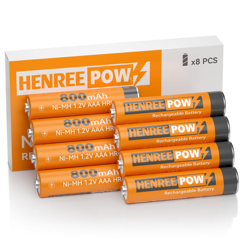 Henreepow AAA 800mAh 1.2V visoki kapacitet Ni-MH punjiva baterija